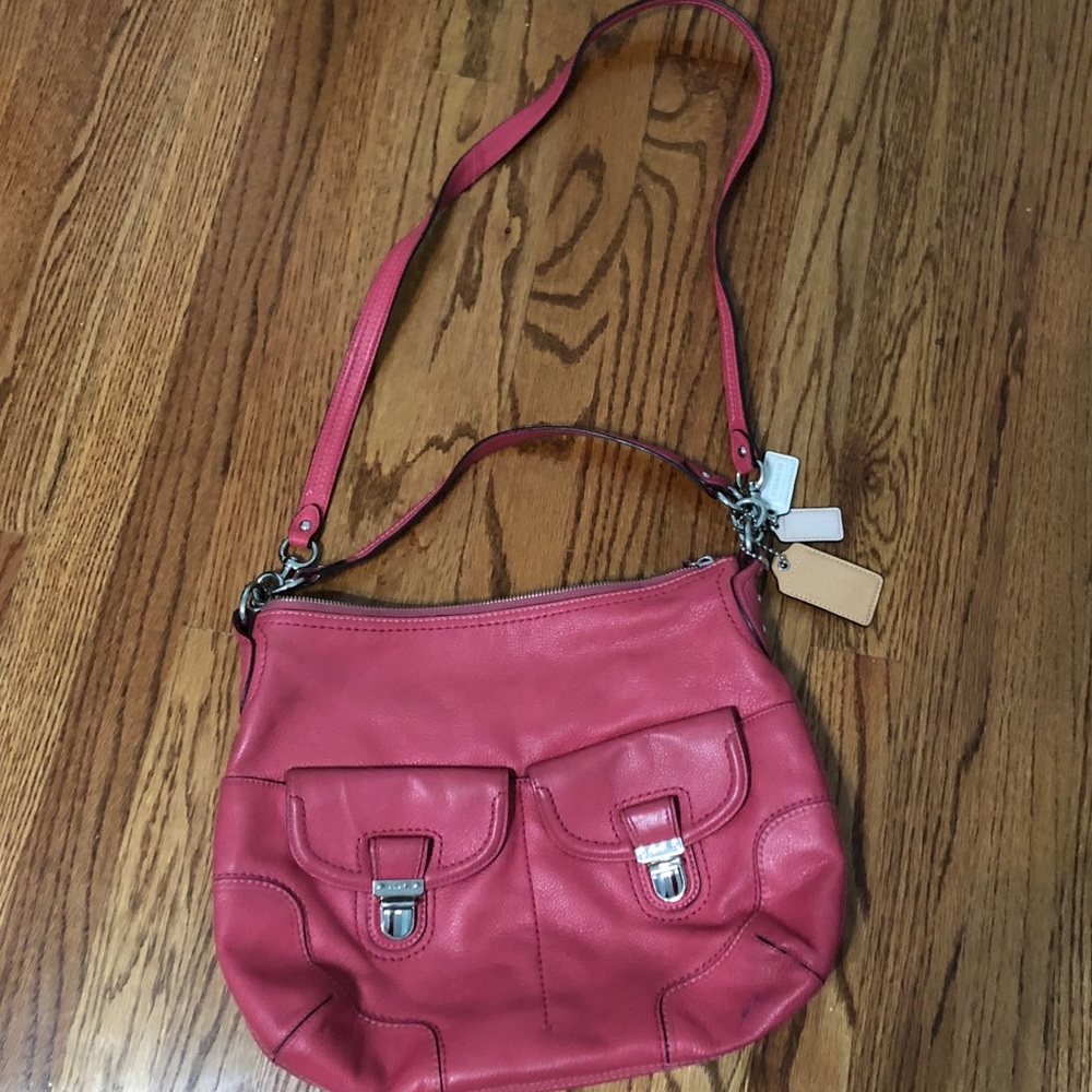 Coach Pink Crossbody Shoulder Bag